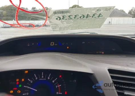 2012 Honda Civic Ex from USA, damaged, VIN 19XFB2F86CE101505